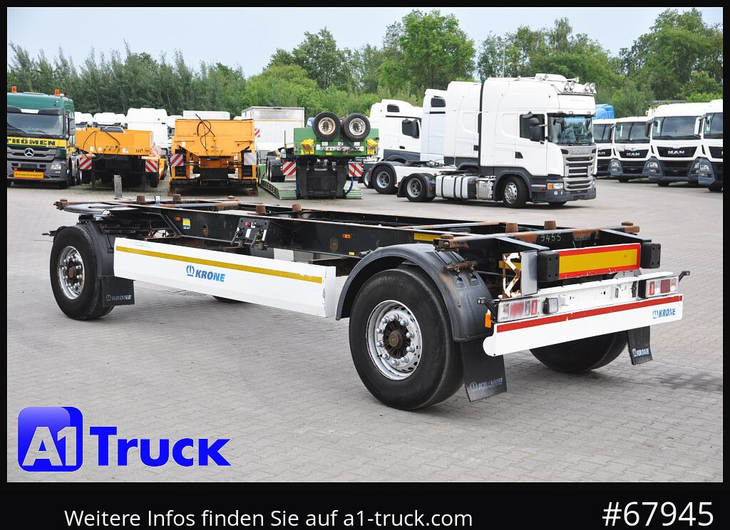 Reboque transportador de contêineres/ Caixa móvel KRONE AZ 18, Standard BDF, 1 Vorbesitzer, BPW