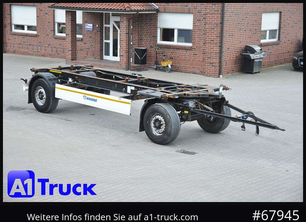 Reboque transportador de contêineres/ Caixa móvel KRONE AZ 18, Standard BDF, 1 Vorbesitzer, BPW