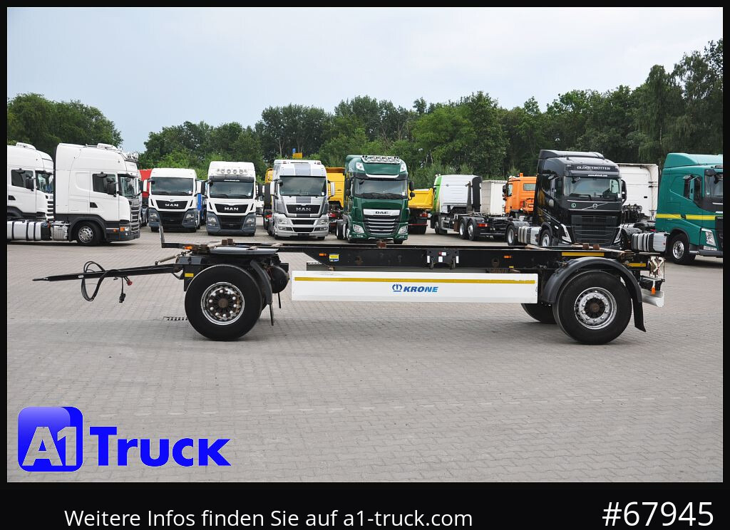 Reboque transportador de contêineres/ Caixa móvel KRONE AZ 18, Standard BDF, 1 Vorbesitzer, BPW