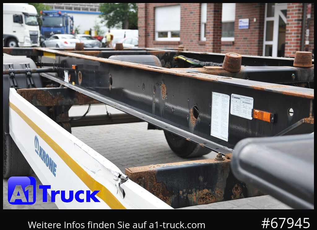 Reboque transportador de contêineres/ Caixa móvel KRONE AZ 18, Standard BDF, 1 Vorbesitzer, BPW