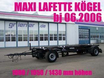 Kögel AWE 18 LAFETTE MAXI 1000 / 1430 mm höhe - Reboque transportador de contêineres/ Caixa móvel