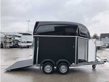 Reboque transporte de gado BOECKMANN Duo Esprit silver + black Pferdeanhänger