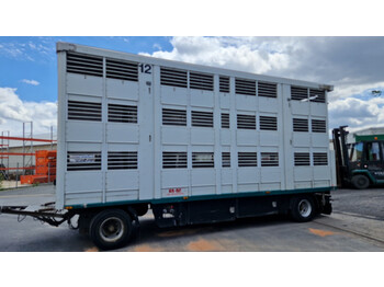  Fiege / Kaba  3 Stock, Hubdach, Zustand gut - reboque transporte de gado