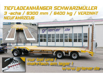 Reboque baixa novo Schwarzmüller G SERIE/ TIEFLADER / RAMPEN /BAGGER  6340 kg: foto 1