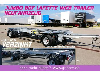 Reboque transportador de contêineres/ Caixa móvel novo Web-Trailer JUMBO / MAXI BDF 7,15/7,45 LAFETTE 960 mm höhe: foto 1