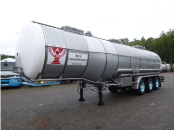 Semi-reboque cisterna para transporte de produtos químicos Burg Chemical / Food tank inox 36 m3 / 3 comp / ADR valid 03/2021: foto 1