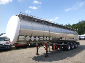 Semi-reboque cisterna para transporte de produtos químicos Burg Chemical tank inox 46 m3 / 4 comp: foto 1