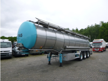 Semi-reboque cisterna para transporte de alimentos Burg Food tank inox 32.6 m3 / 3 comp + pump: foto 1