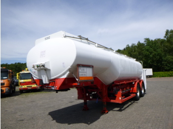 Semi-reboque cisterna para transporte de combustível Crane Fruehauf Lube oil tank alu 25 m3 / 8 comp + pump/counter: foto 1