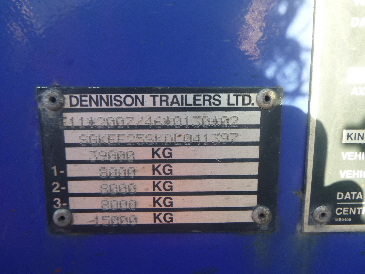 Semi-reboque transportador de contêineres/ Caixa móvel Dennison 3-axle container trailer 20-30-40-45 ft: foto 13