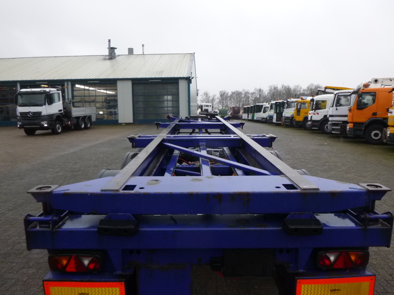Semi-reboque transportador de contêineres/ Caixa móvel Dennison Container trailer 20-30-40-45 ft: foto 5