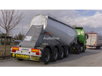 Semi-reboque cisterna para transporte de cemento novo EMIRSAN 4 Axle Cement Tanker Trailer: foto 1
