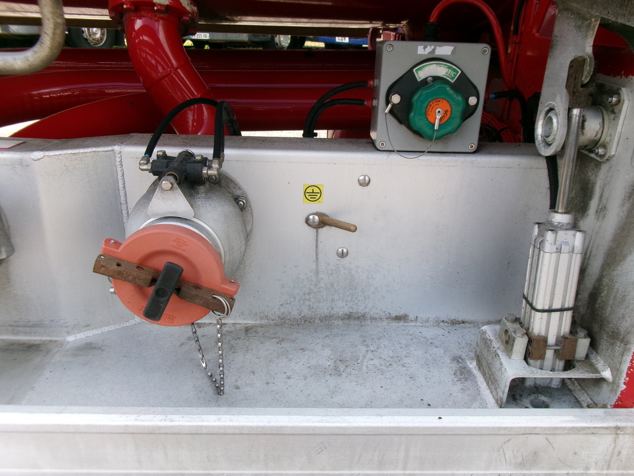 Semi-reboque cisterna para transporte de combustível Feldbinder Fuel tank alu 44.6 m3 + pump: foto 17