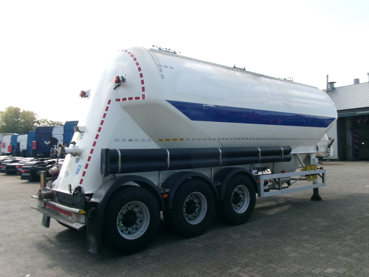Semi-reboque cisterna para transporte de farinha Feldbinder Powder tank alu 36 m3 / 1 comp: foto 4