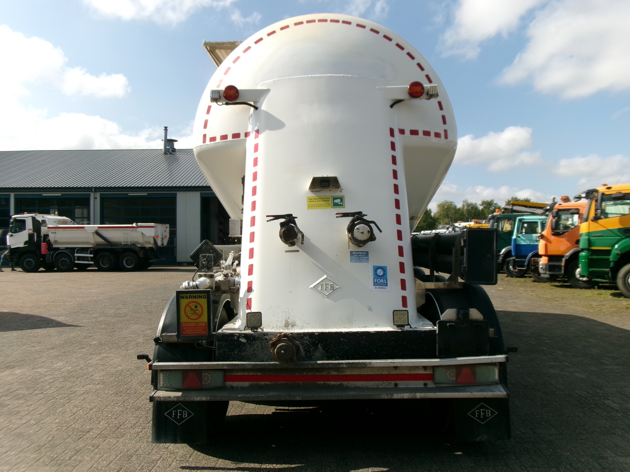 Semi-reboque cisterna para transporte de farinha Feldbinder Powder tank alu 36 m3 / 1 comp: foto 5