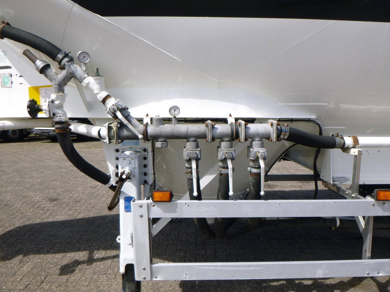 Semi-reboque cisterna para transporte de farinha Feldbinder Powder tank alu 40 m3 / 1 comp: foto 5