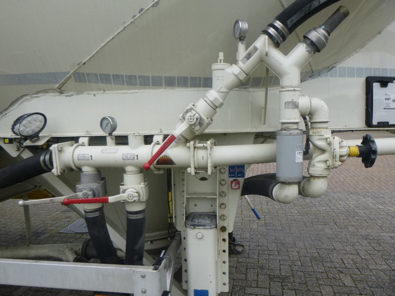 Semi-reboque cisterna para transporte de farinha Feldbinder Powder tank alu 40 m3 / 1 comp: foto 12