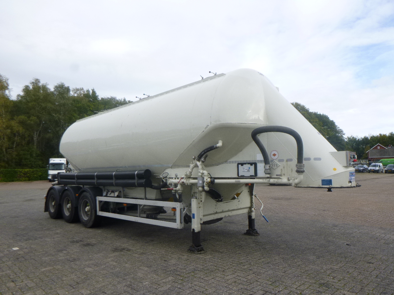 Semi-reboque cisterna para transporte de farinha Feldbinder Powder tank alu 40 m3 / 1 comp: foto 2