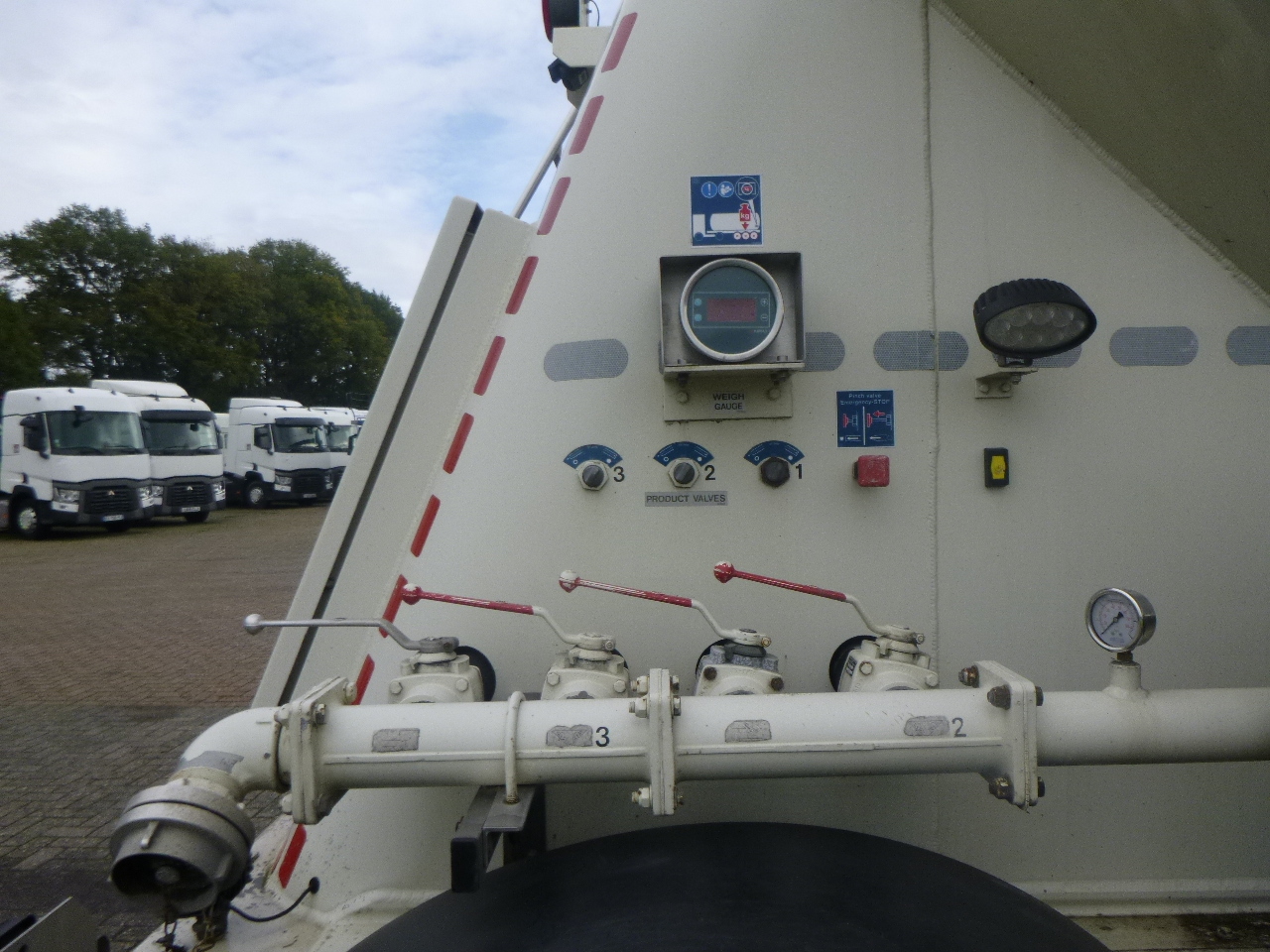 Semi-reboque cisterna para transporte de farinha Feldbinder Powder tank alu 40 m3 / 1 comp: foto 11