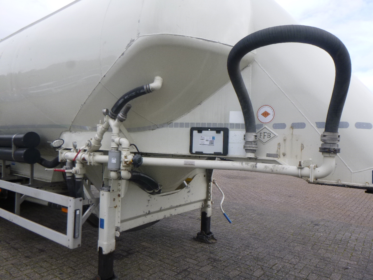 Semi-reboque cisterna para transporte de farinha Feldbinder Powder tank alu 40 m3 / 1 comp: foto 10