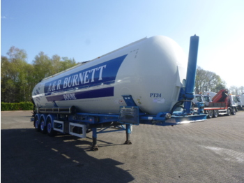 Semi-reboque cisterna para transporte de farinha Feldbinder Powder tank alu 60 m3 / Compressor diesel engine.: foto 2