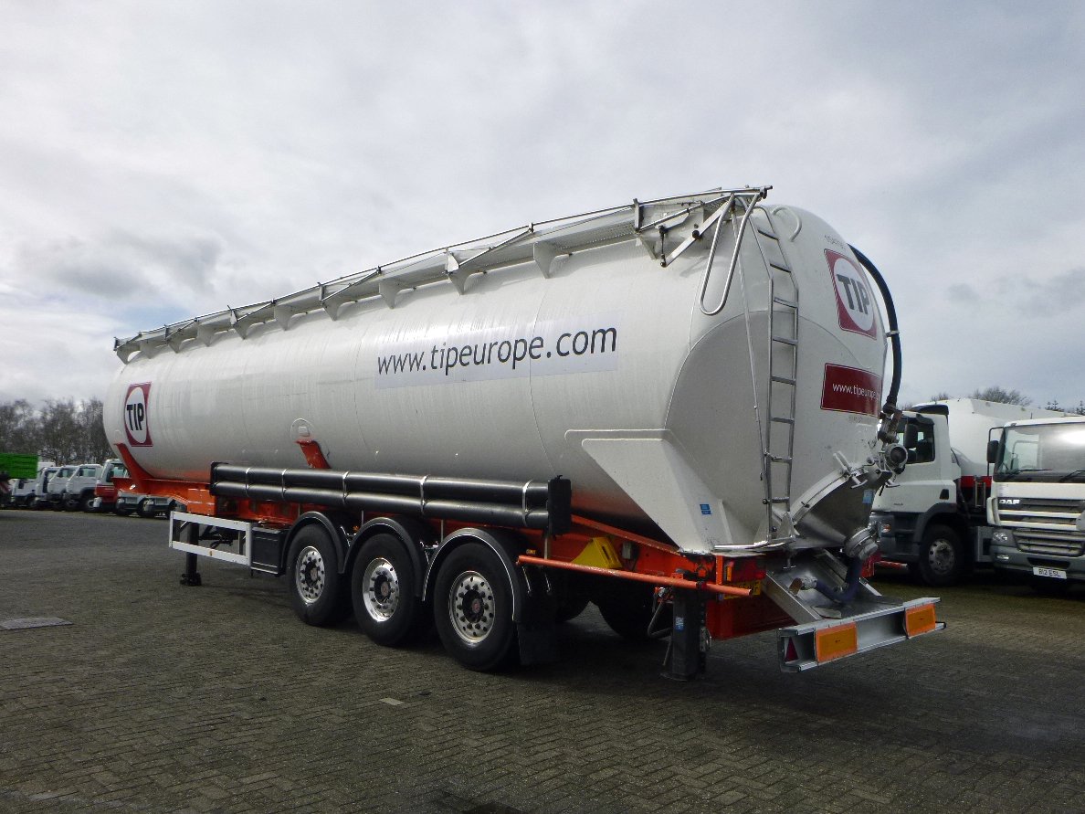 Semi-reboque cisterna para transporte de farinha Feldbinder Powder tank alu 63 m3 / 1 comp: foto 3