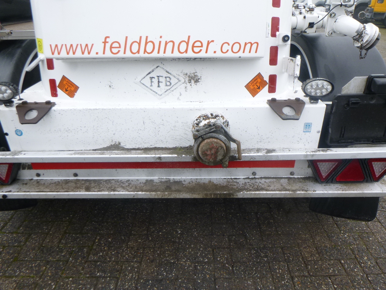 Semi-reboque cisterna para transporte de farinha Feldbinder Powder tank alu alu 49 m3 / 1 comp: foto 15