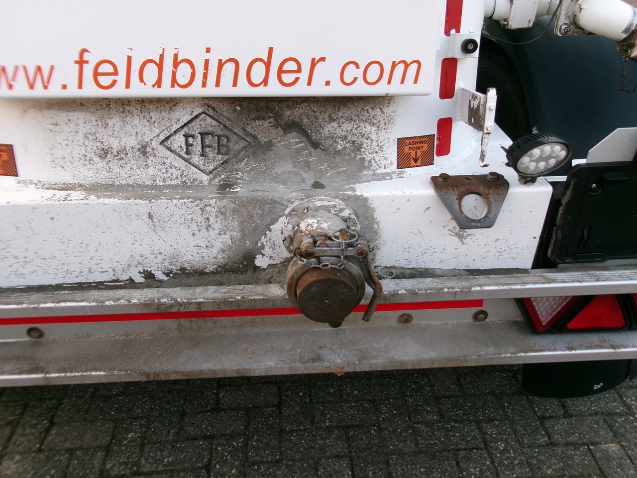 Semi-reboque cisterna para transporte de farinha Feldbinder Powder tank alu alu 49 m3 / 1 comp: foto 7