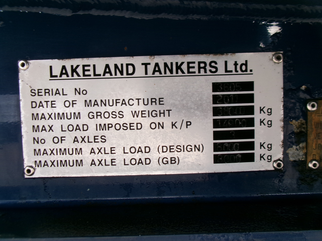 Semi-reboque cisterna para transporte de combustível Lakeland Fuel tank alu 42.8 m3 / 6 comp + pump: foto 30