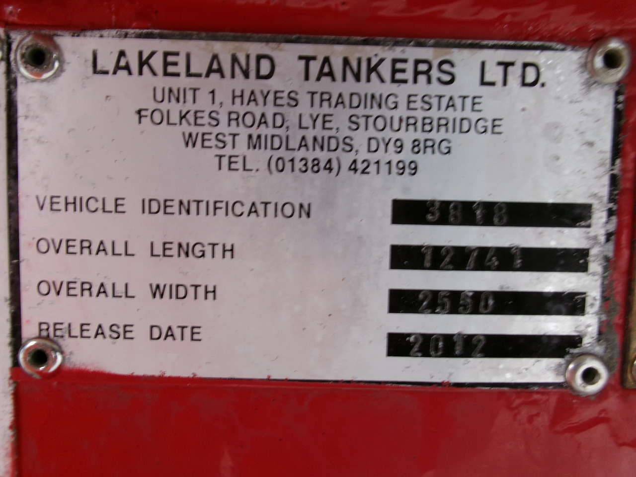 Semi-reboque cisterna para transporte de combustível Lakeland Fuel tank alu 42.8 m3 / 6 comp + pump: foto 24