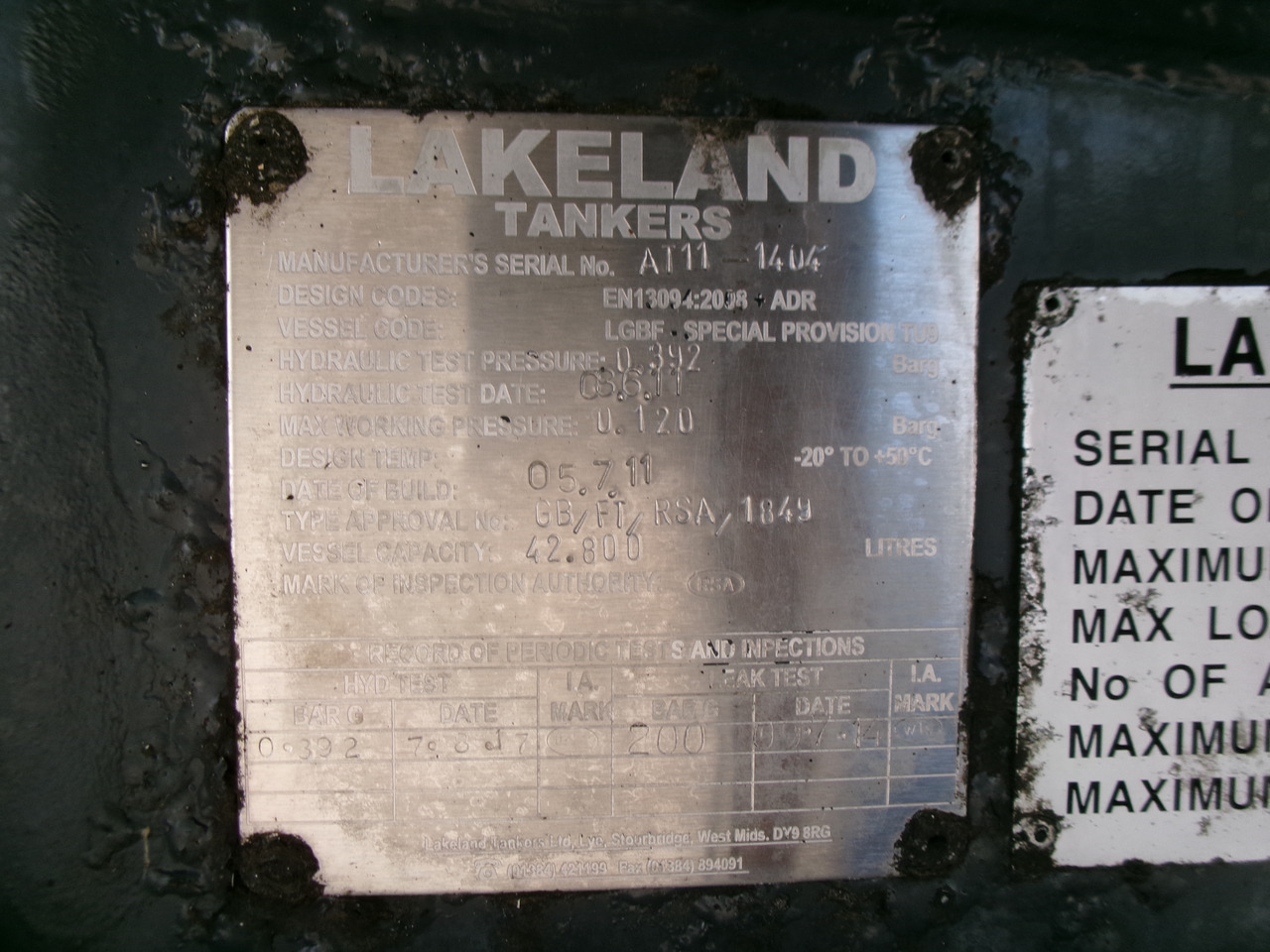 Semi-reboque cisterna para transporte de combustível Lakeland Fuel tank alu 42.8 m3 / 6 comp + pump: foto 30