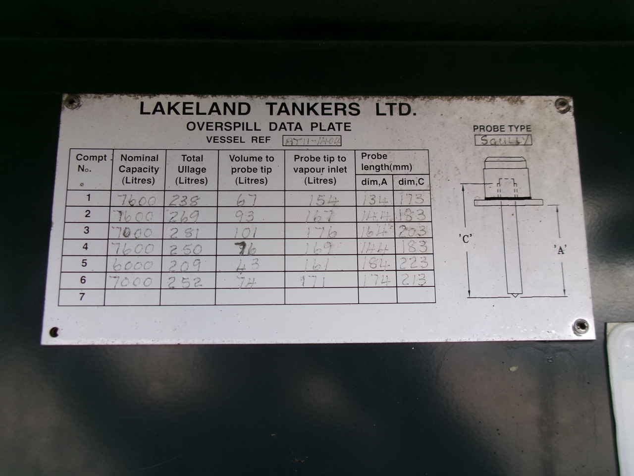 Semi-reboque cisterna para transporte de combustível Lakeland Fuel tank alu 42.8 m3 / 6 comp + pump: foto 28