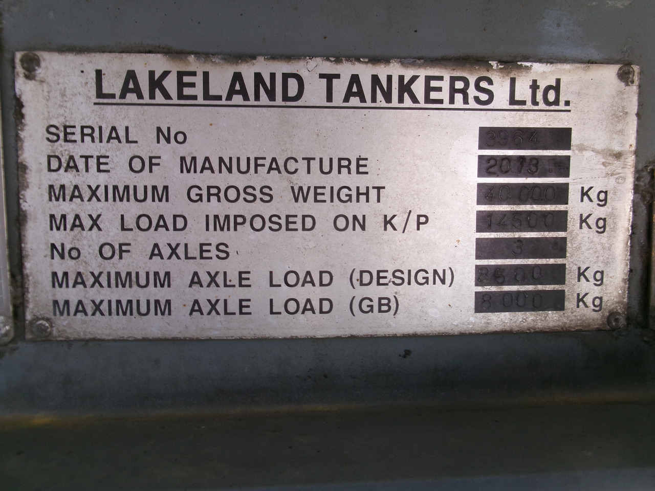 Locação financeira de Lakeland Tankers Fuel tank alu 42.8 m3 / 6 comp + pump Lakeland Tankers Fuel tank alu 42.8 m3 / 6 comp + pump: foto 32