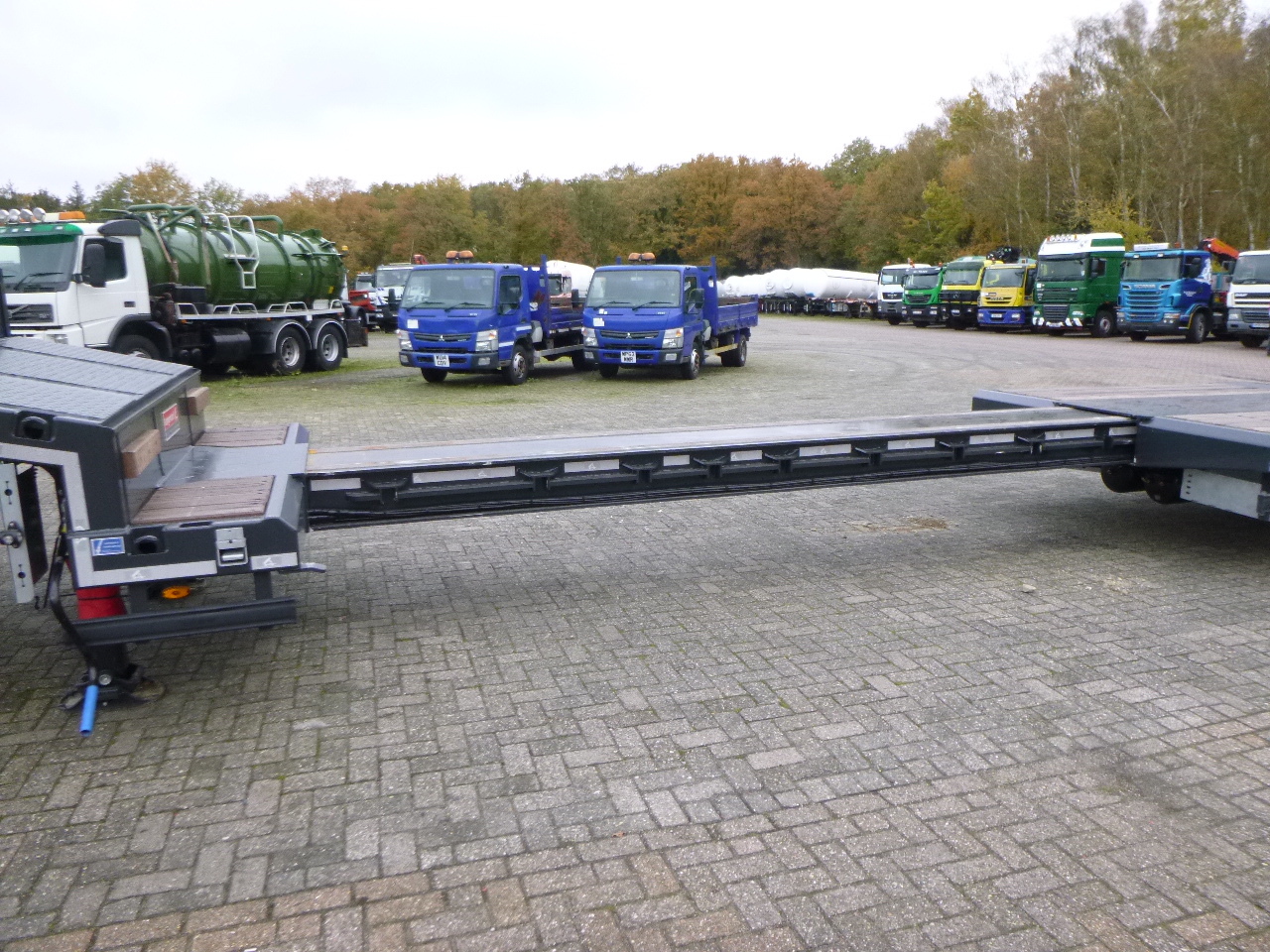 Semi-reboque baixa novo Langendorf 3-axle semi-lowbed trailer 48T ext. 13.5 m + ramps: foto 19