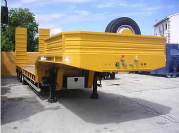 Semi-reboque baixa para transporte de máquinas pesadas novo Lowbed semi-trailer Galtrailer PM3 3axles: foto 1