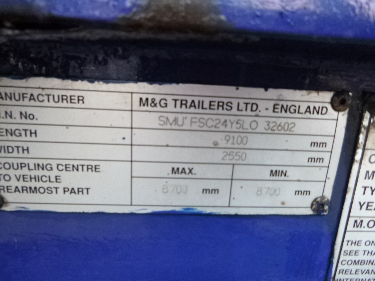 Semi-reboque transportador de contêineres/ Caixa móvel M & G 3-axle container trailer 20-30 ft: foto 7