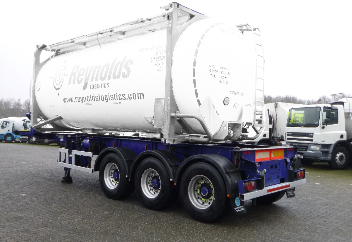 Semi-reboque transportador de contêineres/ Caixa móvel M & G 3-axle container trailer 20-30 ft: foto 3