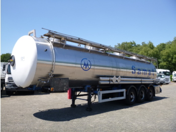 Semi-reboque cisterna para transporte de produtos químicos Magyar Chemical tank inox 30 m3 / 1 comp + pump: foto 1