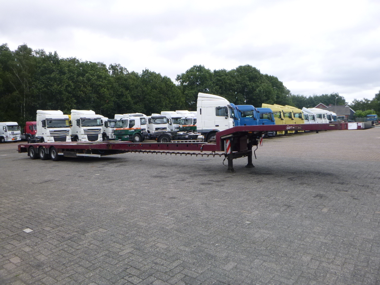 Semi-reboque baixa Nooteboom 3-axle semi-lowbed trailer extendable 14.5 m + ramps: foto 2