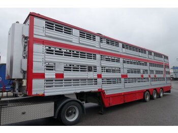 Semi-reboque transporte de gado Pezzaioli SBA31/U, 2 Stock , Viehtransporter  , Tränkeranlage,: foto 1