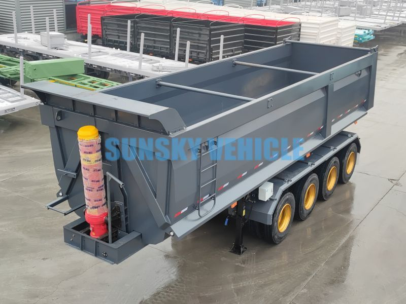 Semi-reboque basculante para transporte de materiais a granel novo SUNSKY 4-Axle Dump Semi-trailer: foto 4