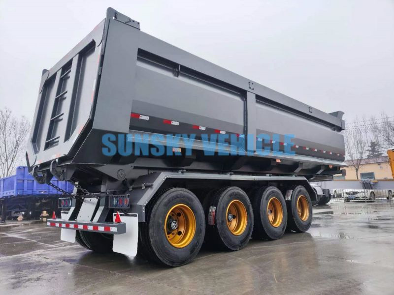 Semi-reboque basculante para transporte de materiais a granel novo SUNSKY 4-Axle Dump Semi-trailer: foto 6