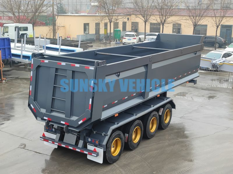 Semi-reboque basculante para transporte de materiais a granel novo SUNSKY 4-Axle Dump Semi-trailer: foto 3