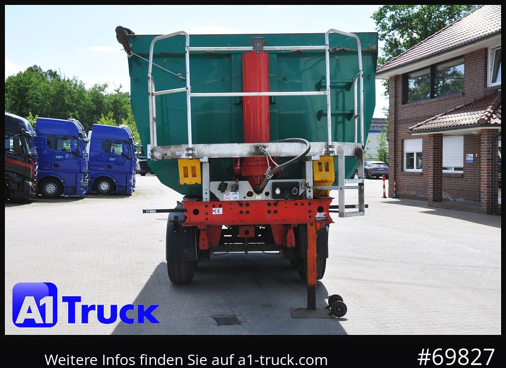 Semi-reboque basculante LANGENDORF SKS-HS 24-30, 26m³ Stahl, Lift Alufelgen,