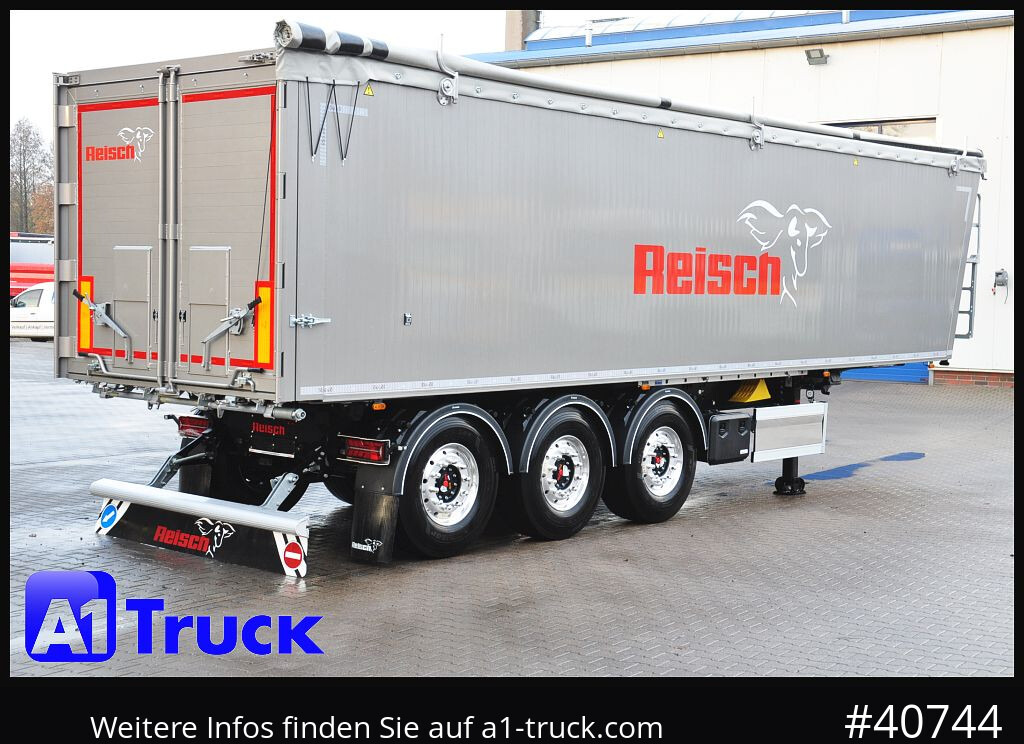 Semi-reboque basculante REISCH RHKS, Alu 50m³, NEU Kombitüren, Lift Alu, LED