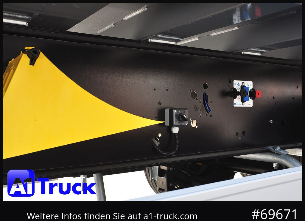 Semi-reboque basculante REISCH RHKS, Alu-Kippmulde 52m³, Kombitüren, Alufelgen, Liftachse,