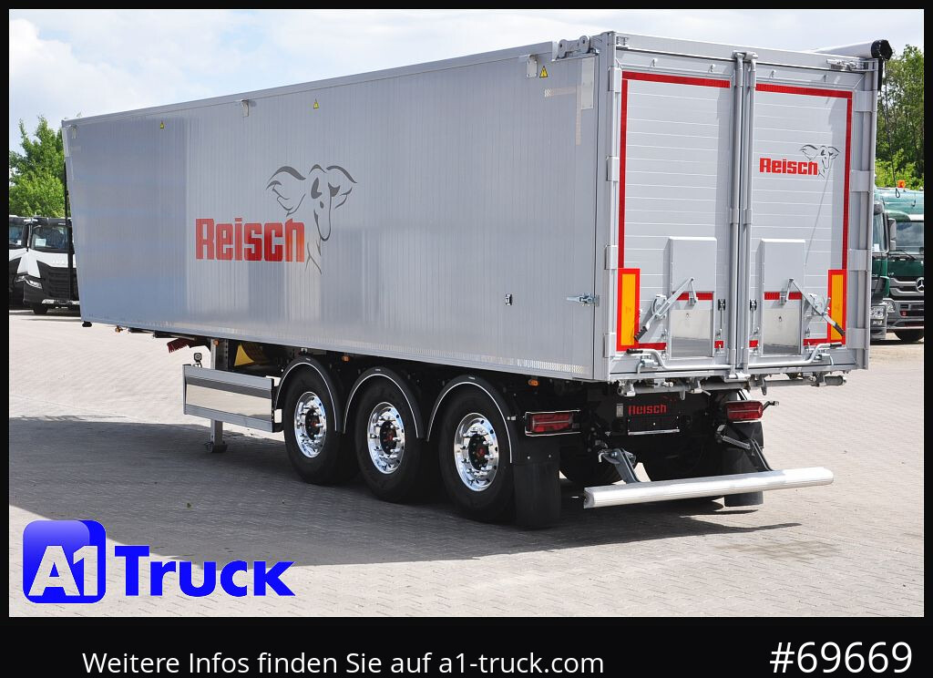 Semi-reboque basculante REISCH RHKS, Alu-Kippmulde 52m³, Miete