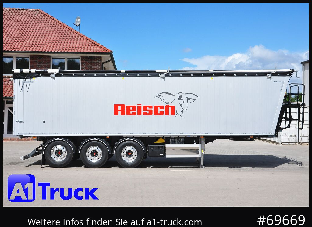 Semi-reboque basculante REISCH RHKS, Alu-Kippmulde 52m³, Miete