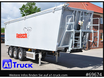 Semi-reboque basculante REISCH RHKS, Alu-Kippmulde 54m³, Kombitüren, Alufelgen, Liftachse,
