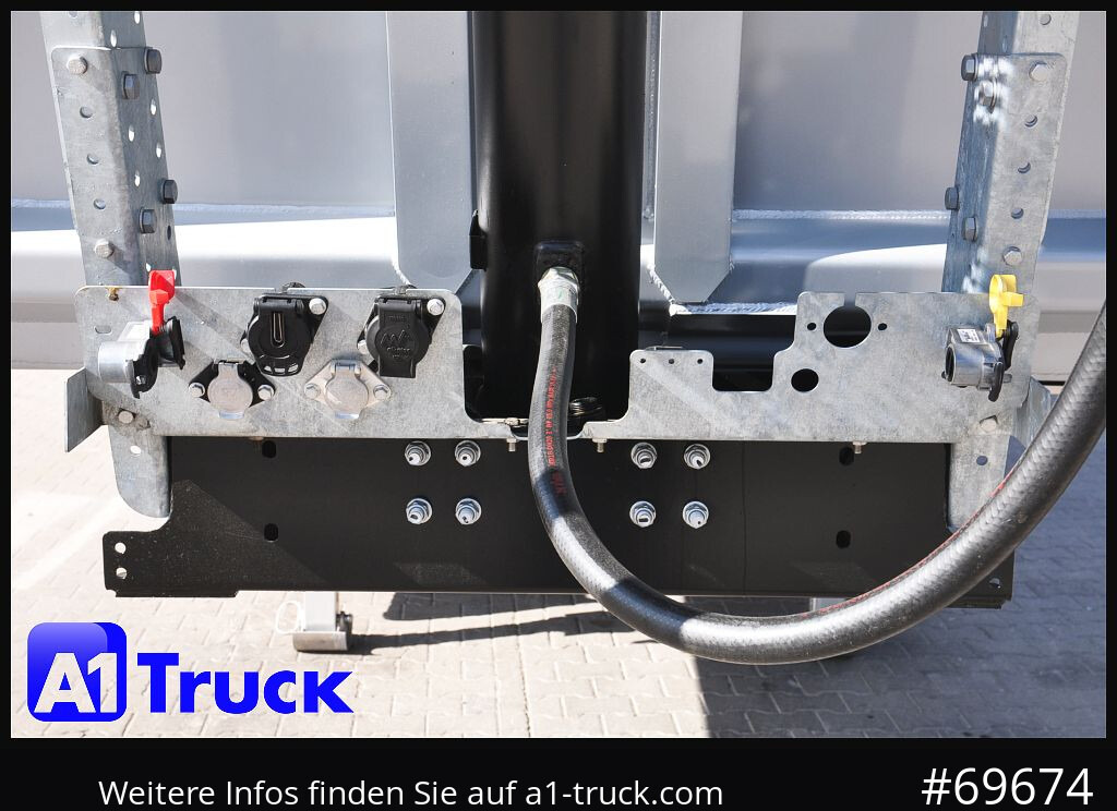 Semi-reboque basculante REISCH RHKS, Alu-Kippmulde 54m³, Kombitüren, Alufelgen, Liftachse,